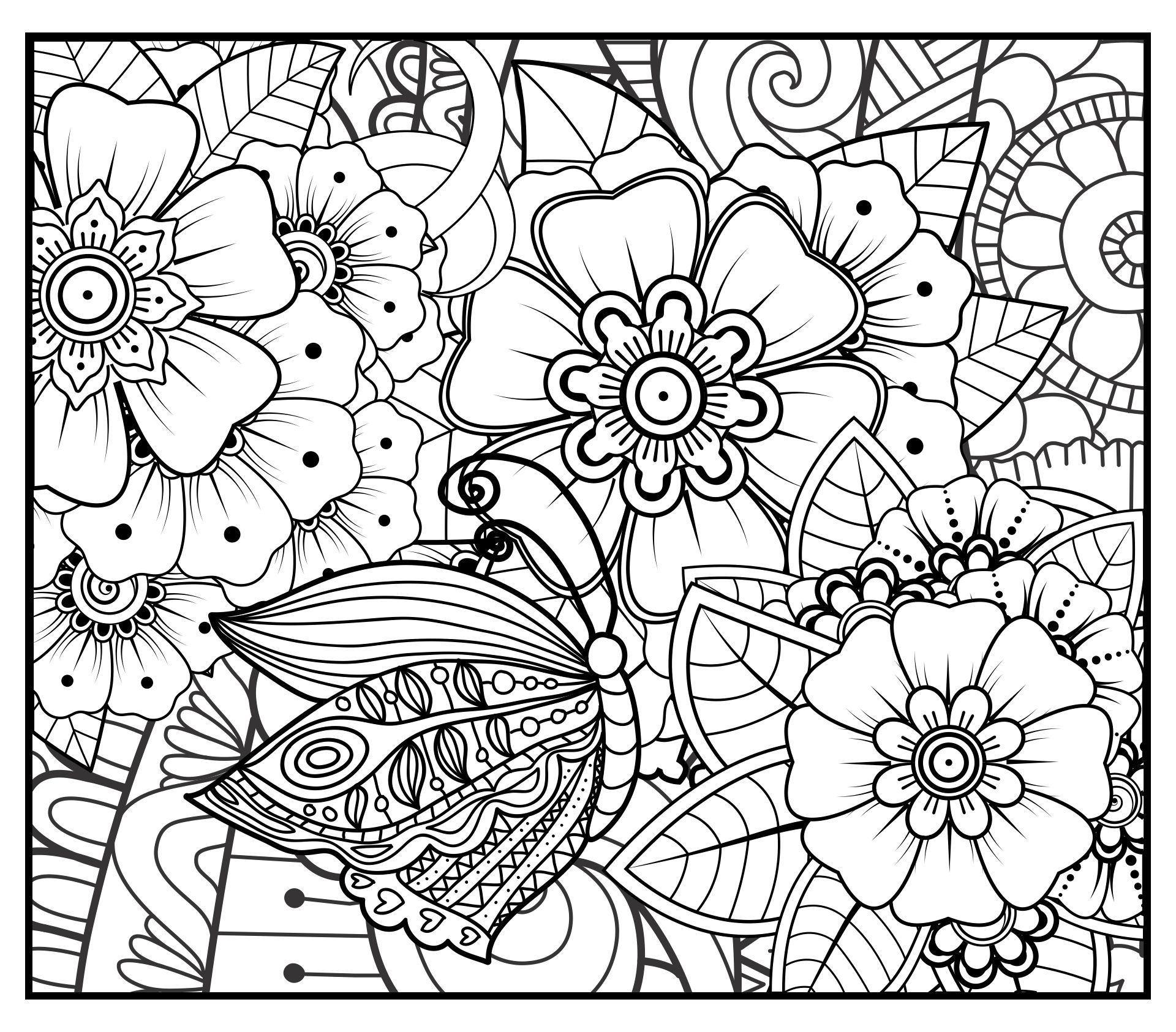 Free Printable Doodle Coloring Pages