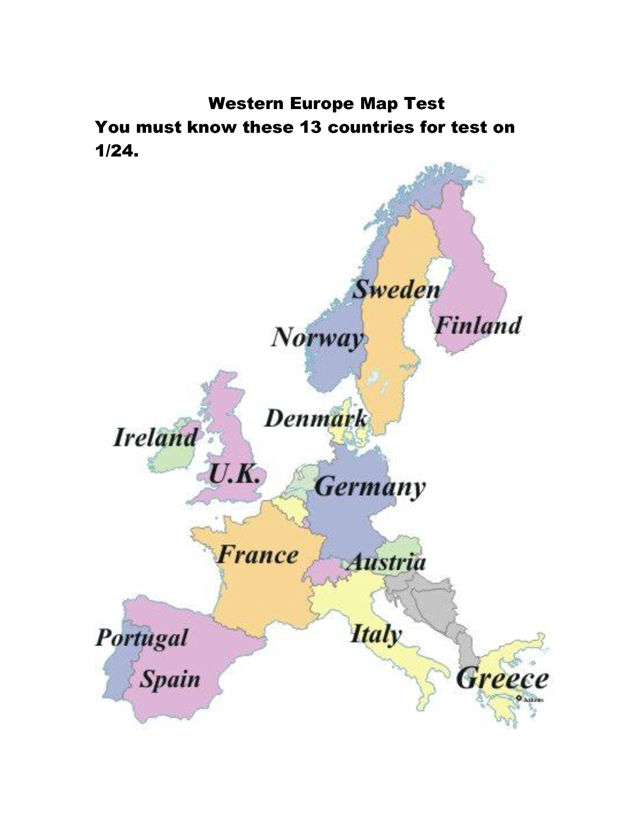 Elgritosagrado11 25 Best Printable Map Of Western Europe