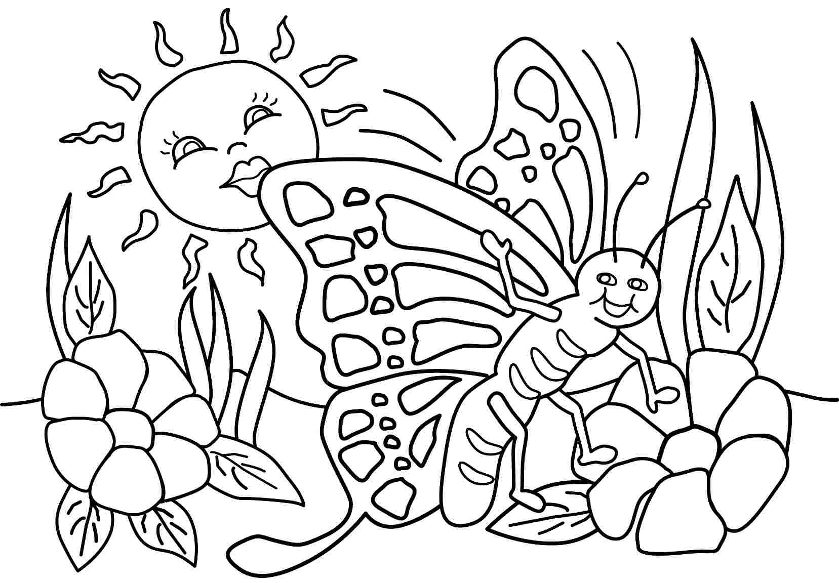 5 Best Images of Spring Season Coloring Pages Printable - Spring