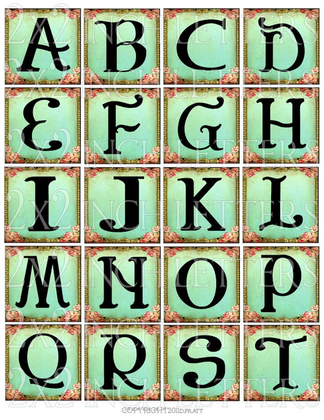 free vintage alphabet clip art - photo #25