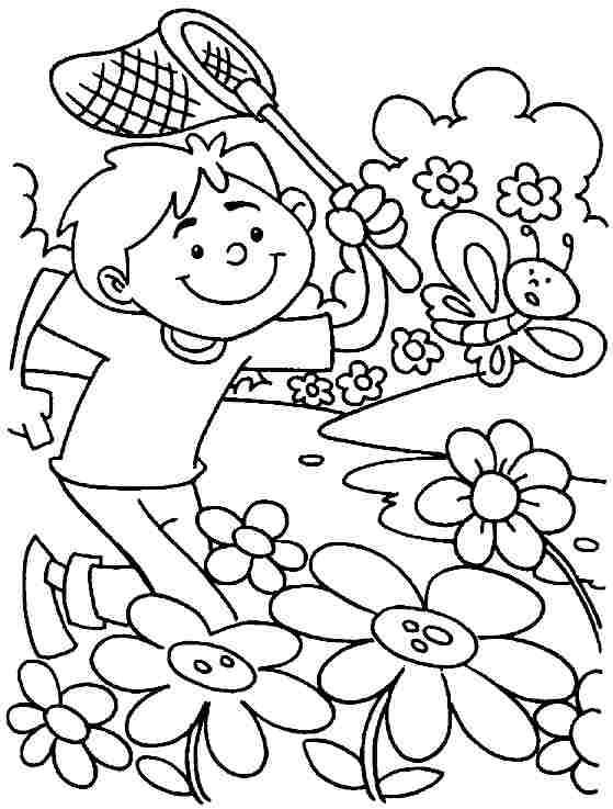5 Best Images of Spring Season Coloring Pages Printable - Spring