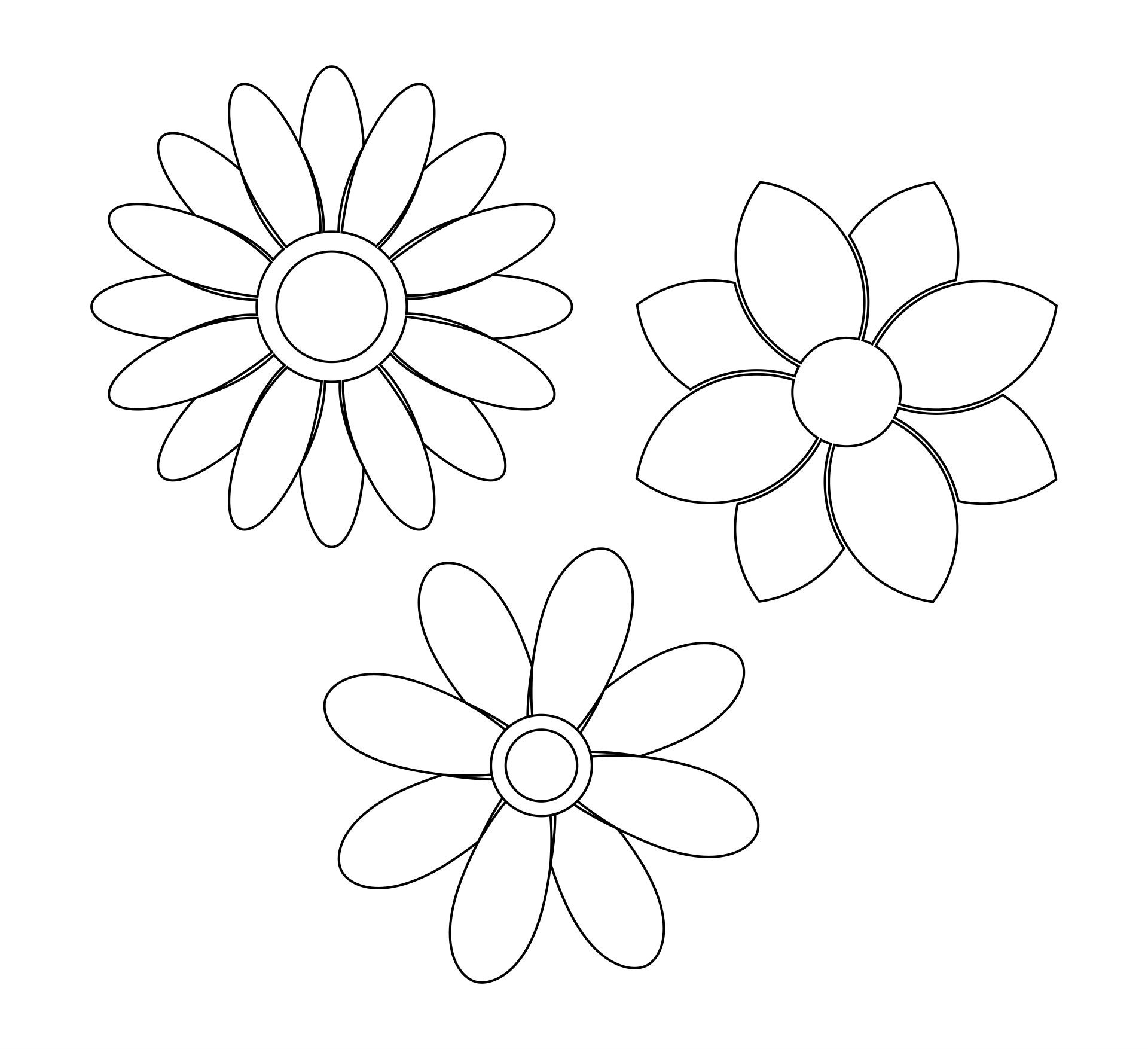 Free Printable Daisy Flower Template Printable Templates