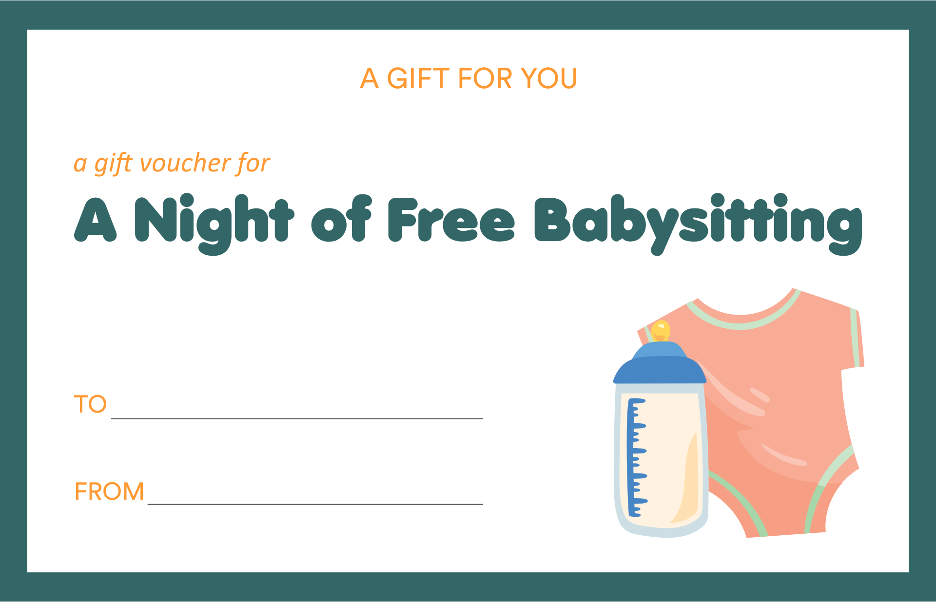 Free Babysitting Coupon Printable