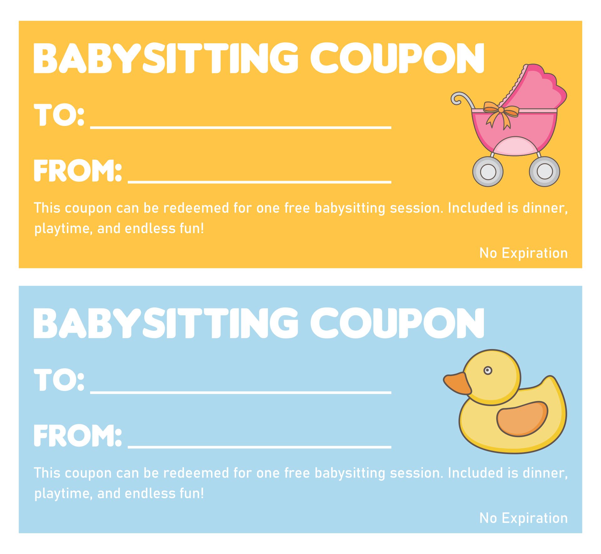 8 Best Images of Printable Babysitting Voucher Template Free