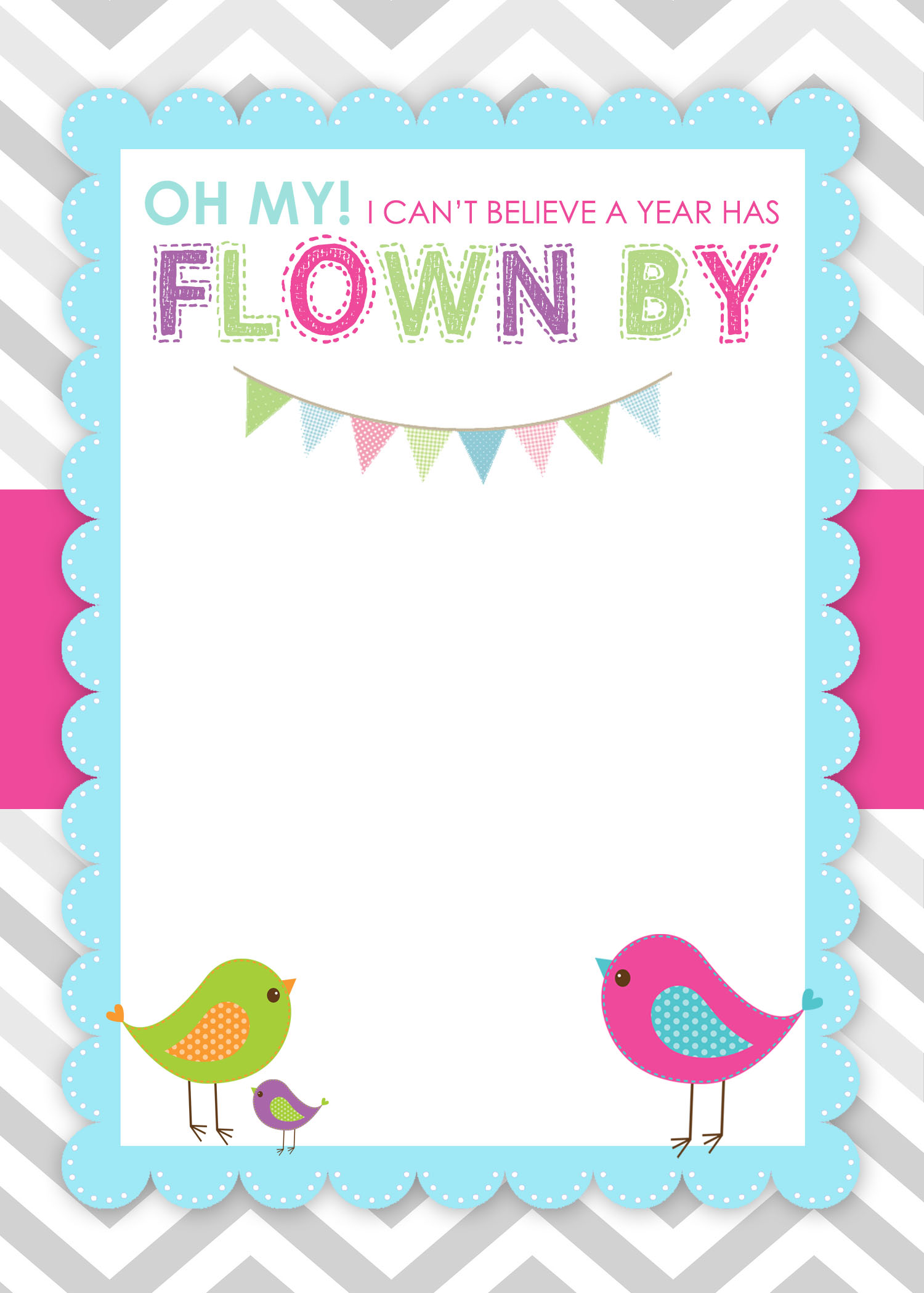 First Birthday Card Printable