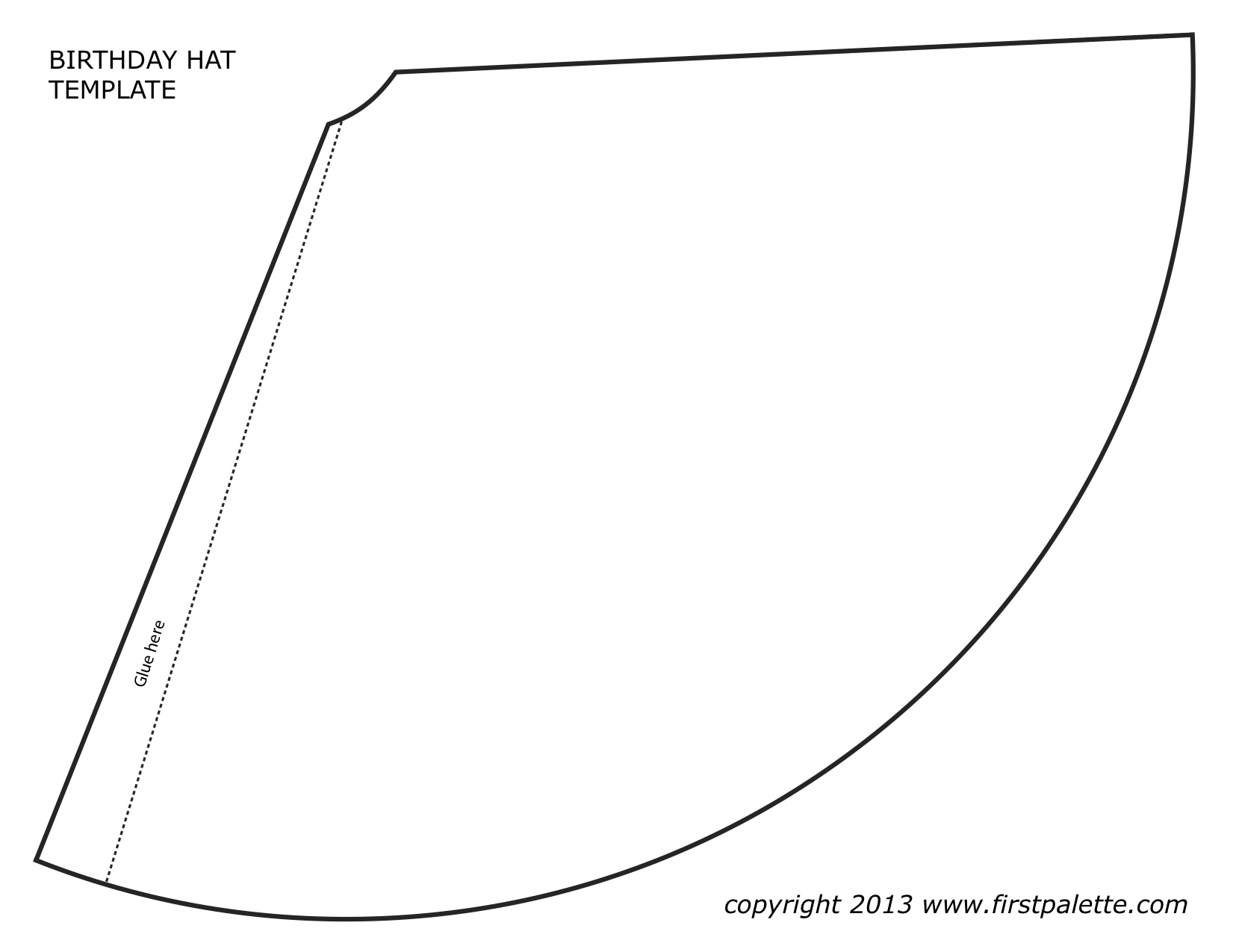 large party hat template
