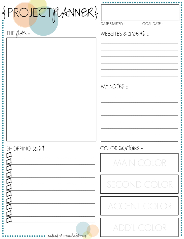 6 Best Images of Free Printable Project Forms Printable Project