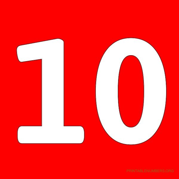 2 Best Images of Printable Number 1 Red - Large Printable Numbers 1 50