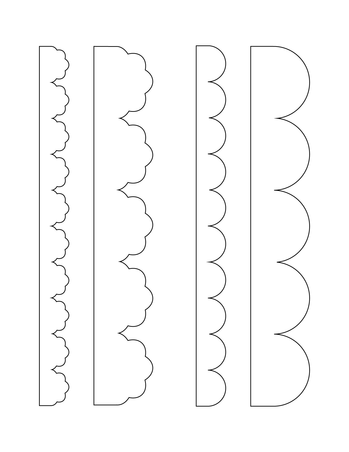 Free Printable Scalloped Edge Template Printable Templates