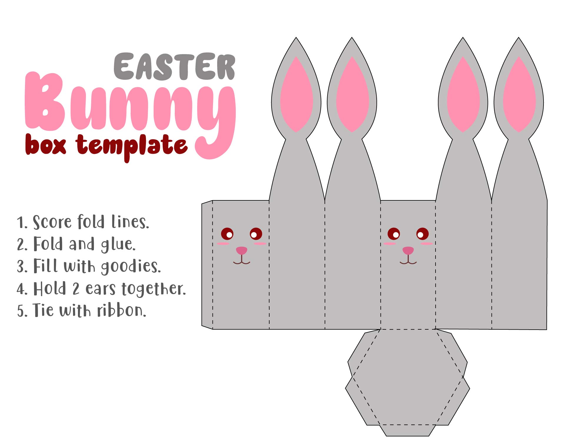 5 Best Images of Free Printable Easter Egg Box Template Easter Egg