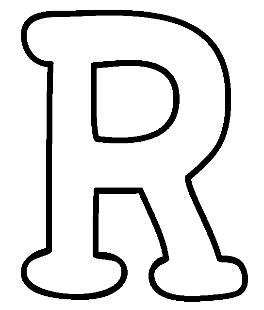 7 Best Images of R Coloring Page Printable Book - Block Letter R