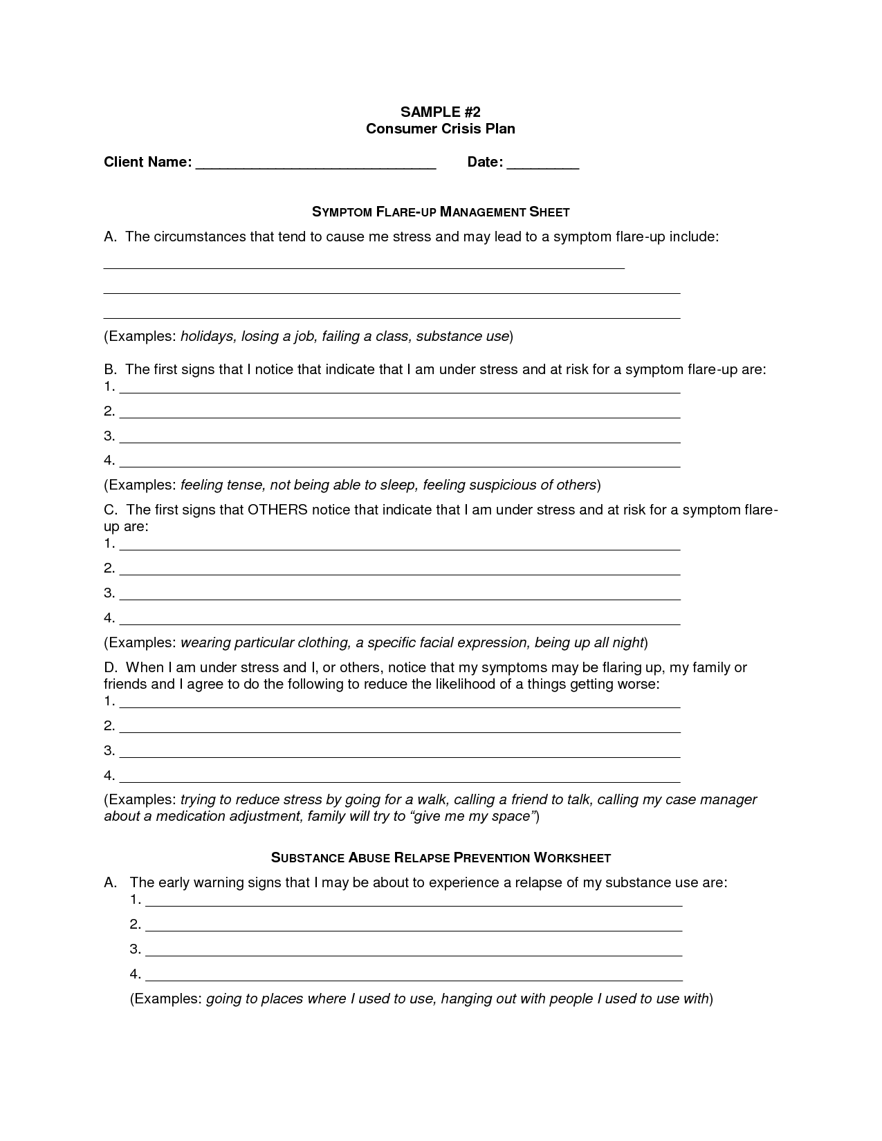 Free Printable Mental Health Worksheets For Adults Free Templates 