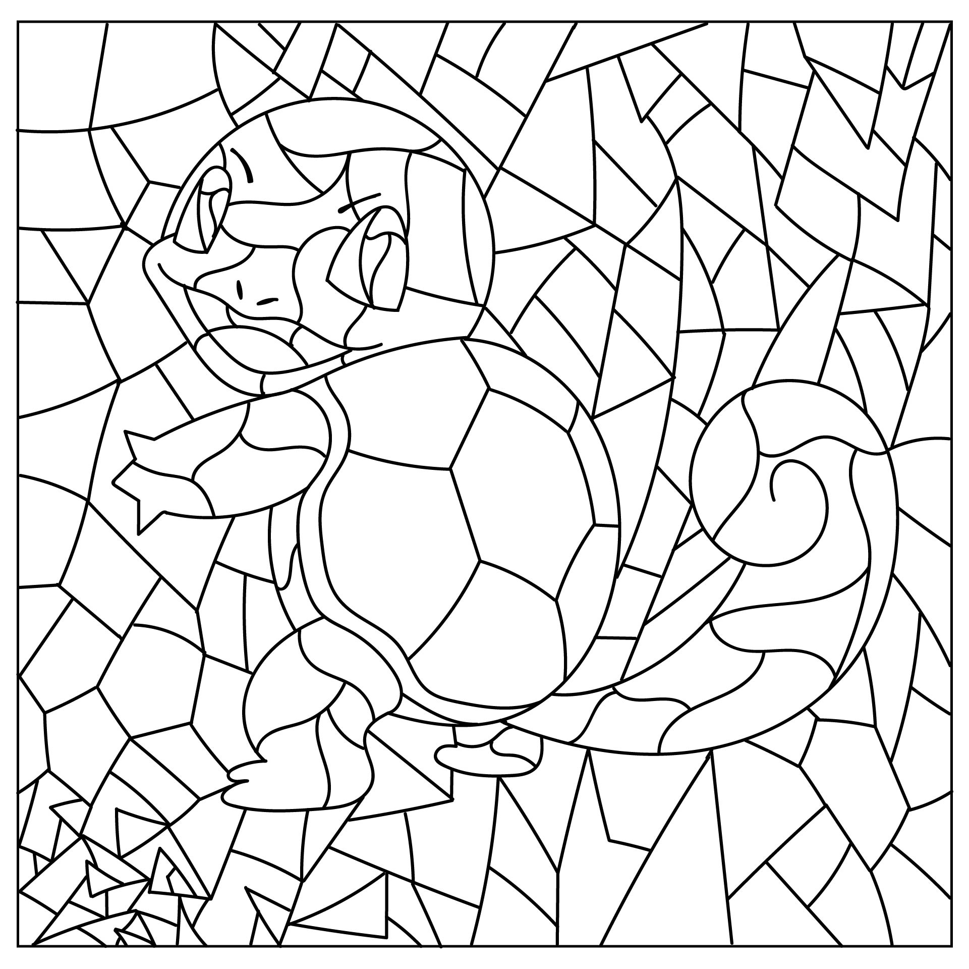 5 Best Images of Mystery Mosaics Printables Mystery Mosaics Coloring