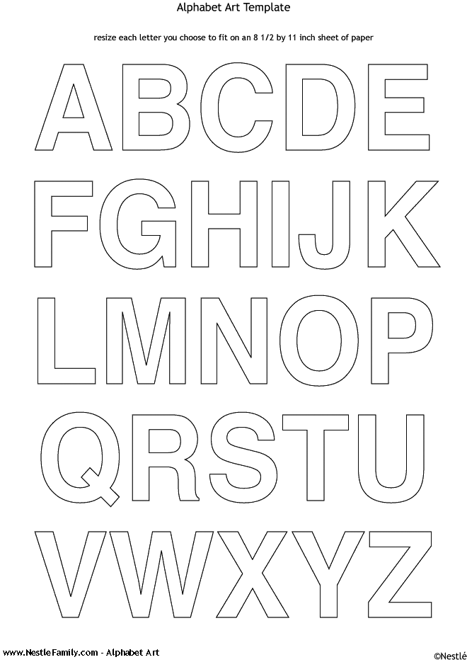 7 Best Images Of Printable Alphabet Cut Outs Free Cut Out Letters