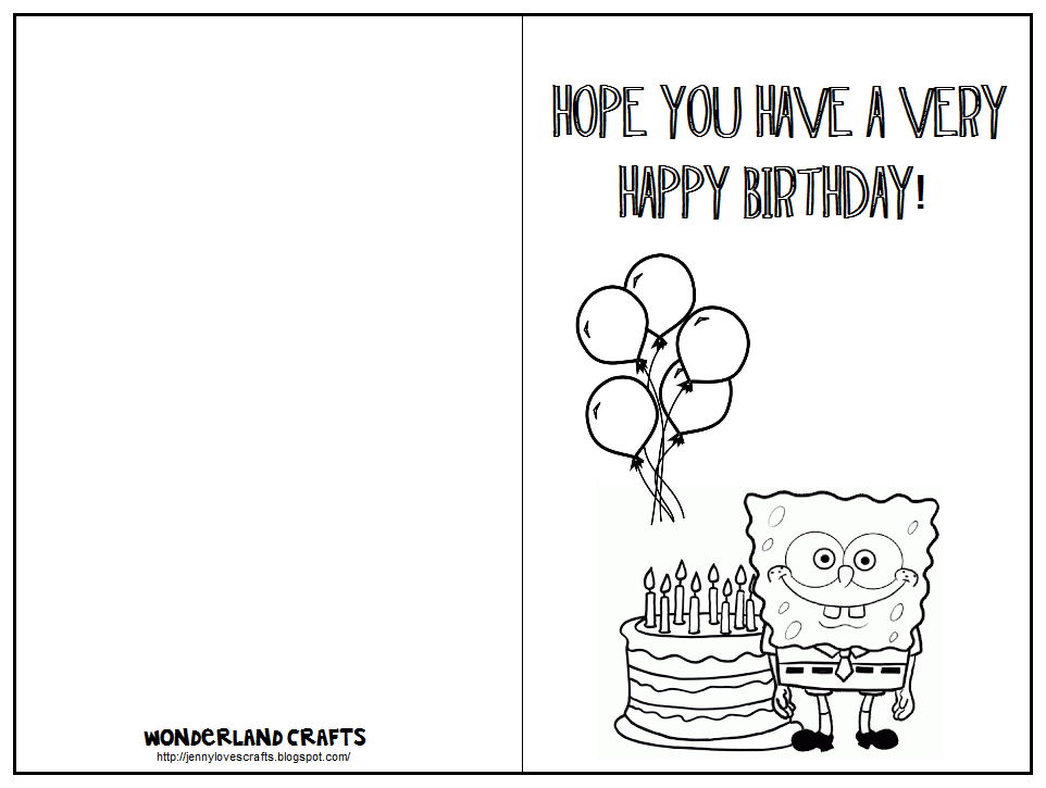 7 Best Images of Printable Fold Birthday Card To Color Flowers