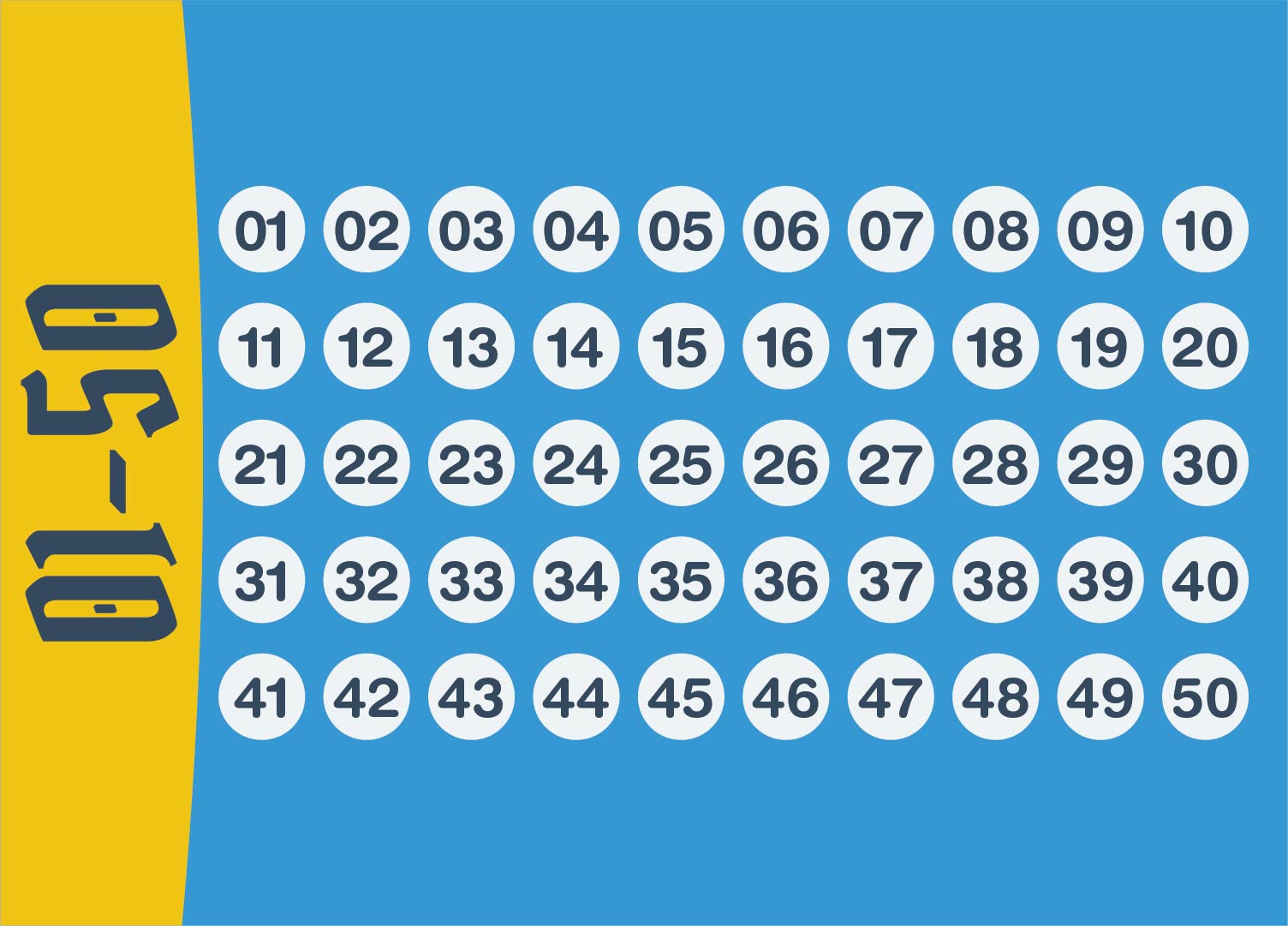 9 Best Images of Printable Numbers - 50 - Printable Number Chart  50 .