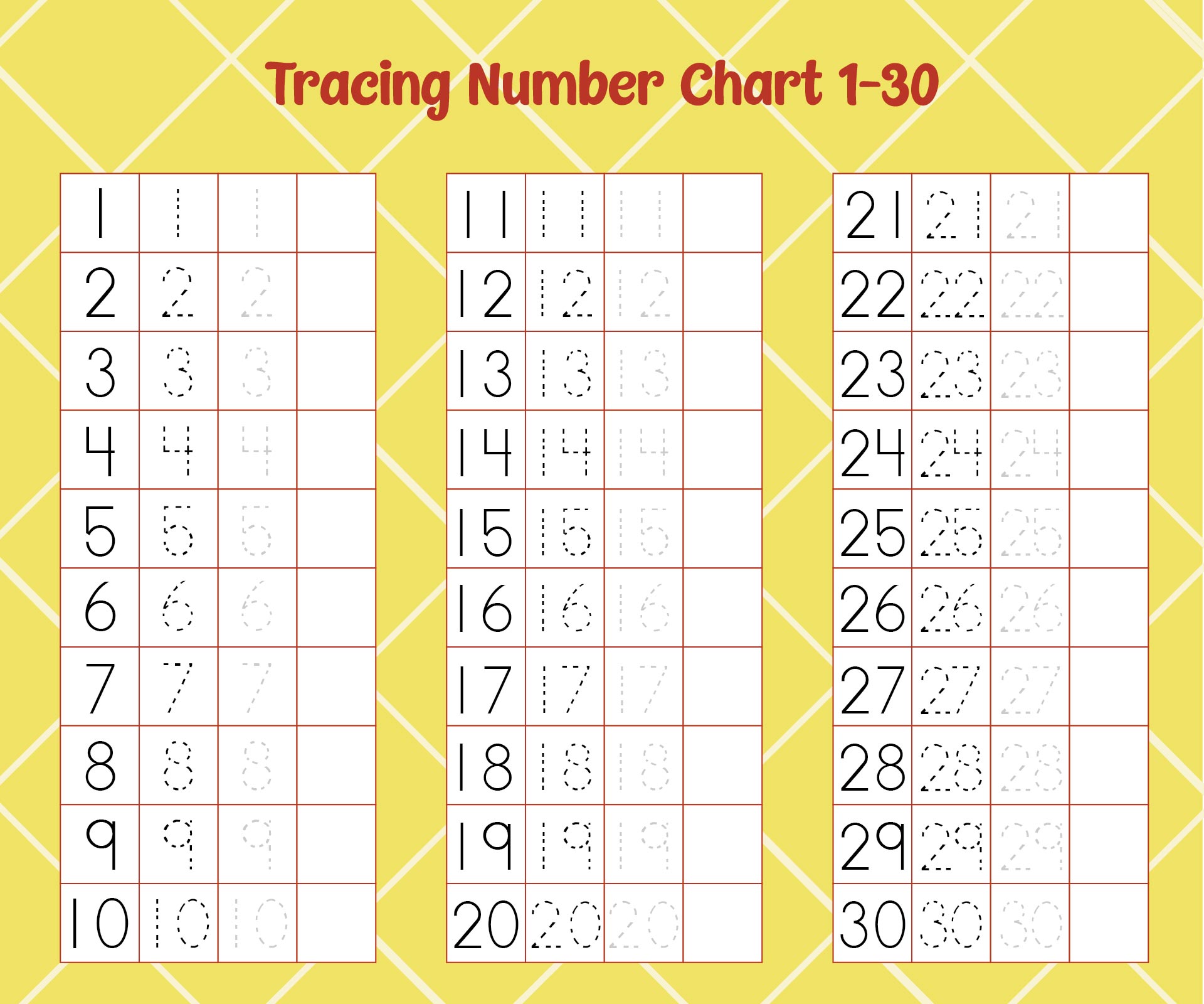 Printable Numbers 1 30 That are Vibrant Roy Blog