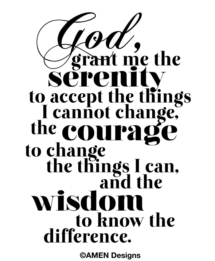 Serenity Prayer Printable Image Free