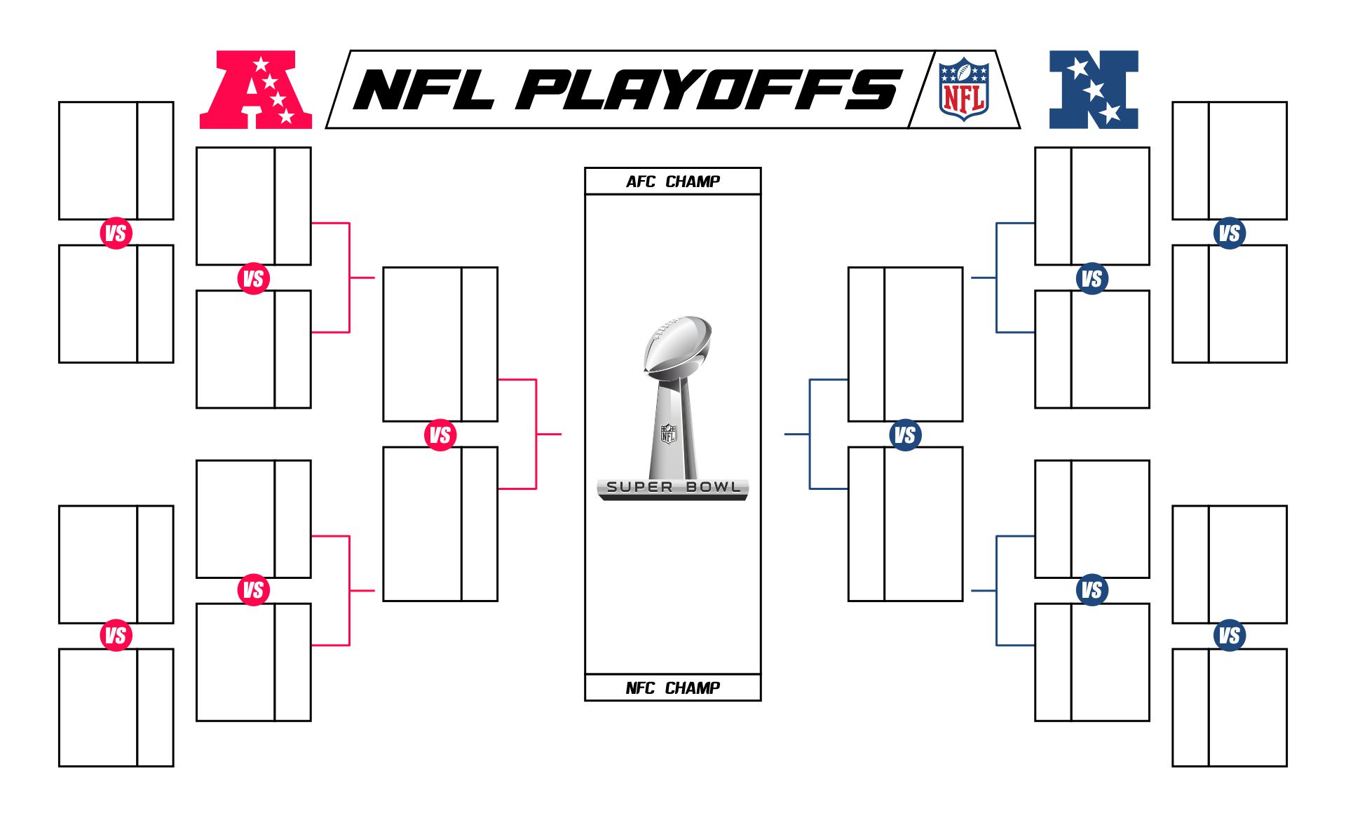 8 Best Images Of Nfl Brackets Printable Blank Nfl Bracket Printable