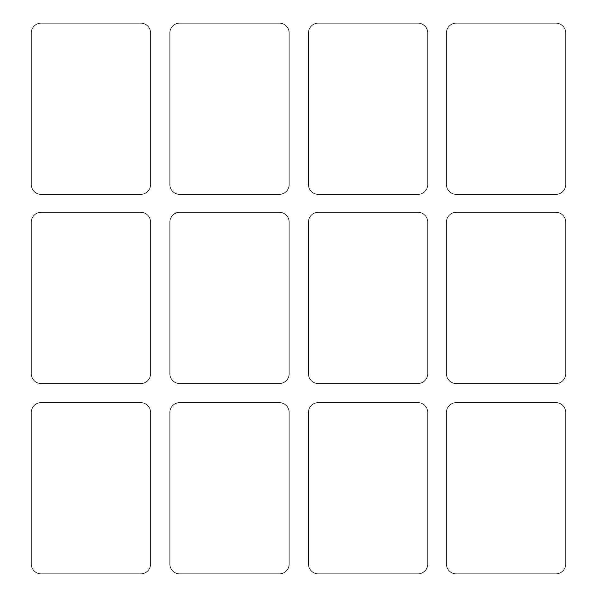 Printable Playing Card Blanks Printable Cards