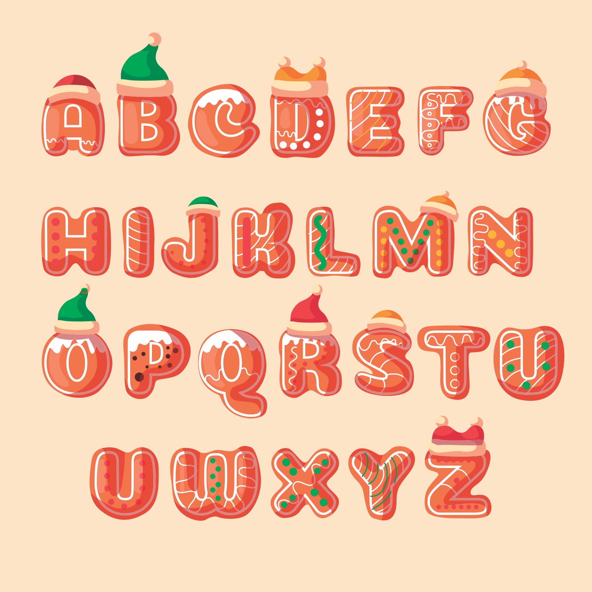 Merry Christmas Printable Letters