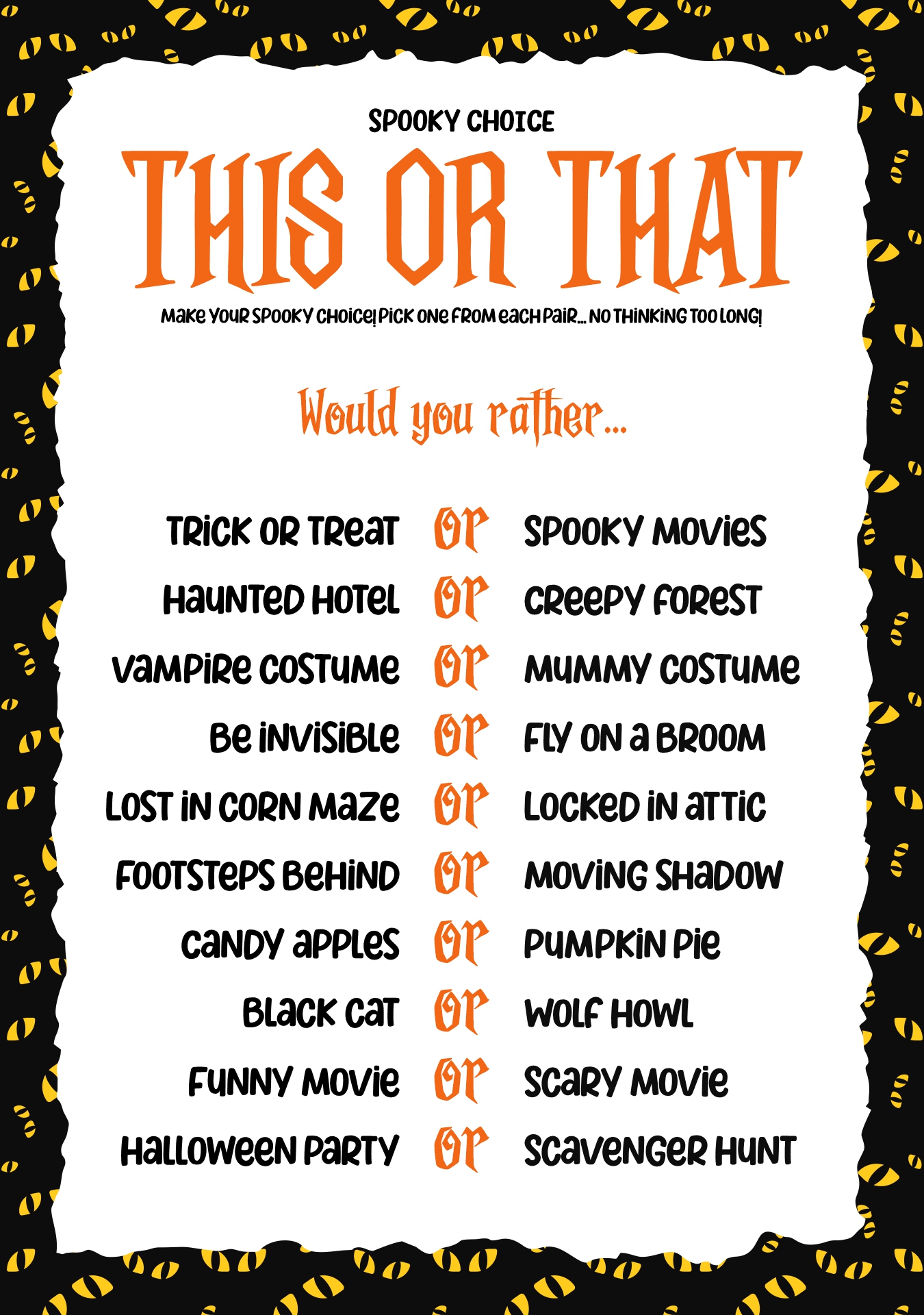 6 Best Images Of Adult Halloween Party Games Printable Fun Halloween 