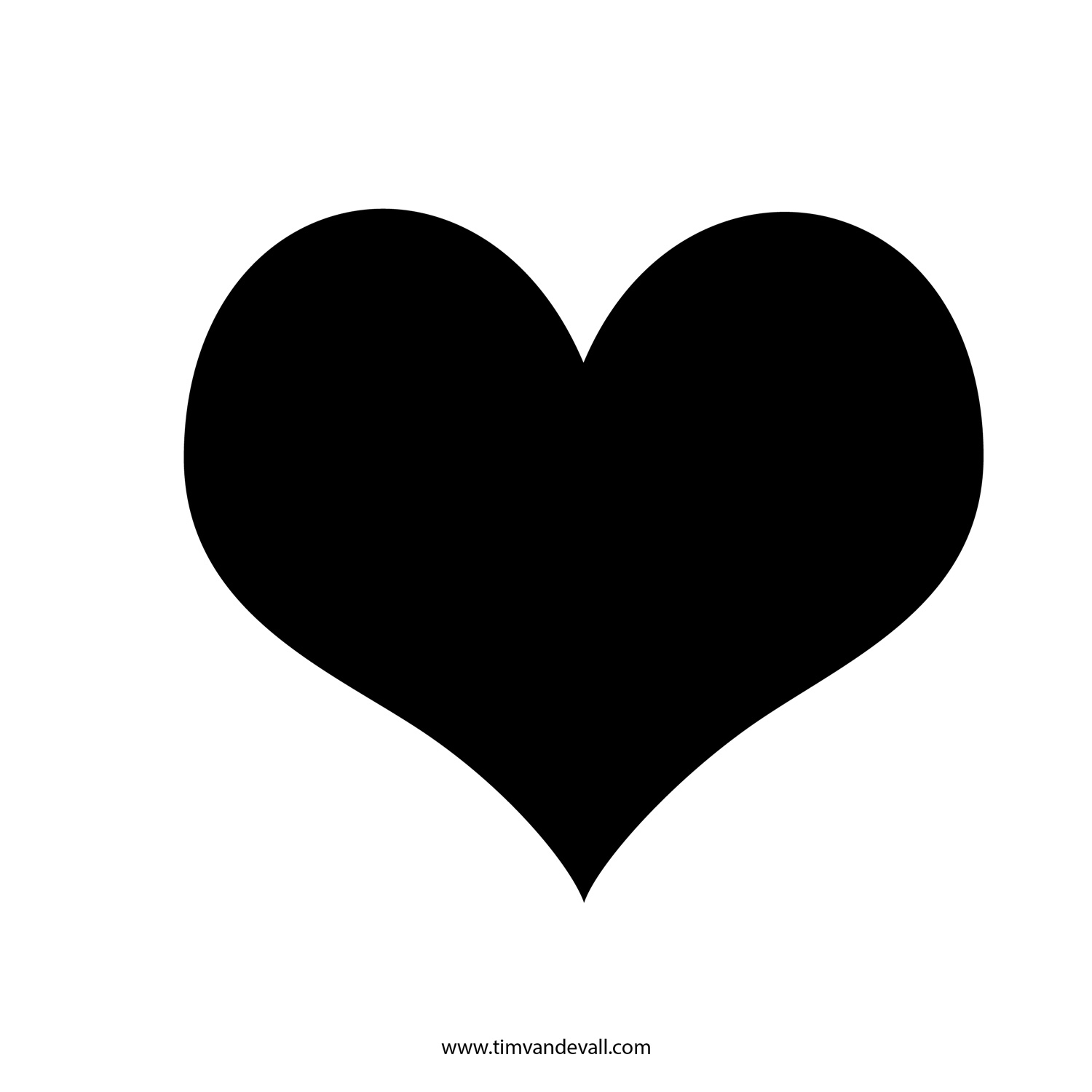 Printable Heart Stencil