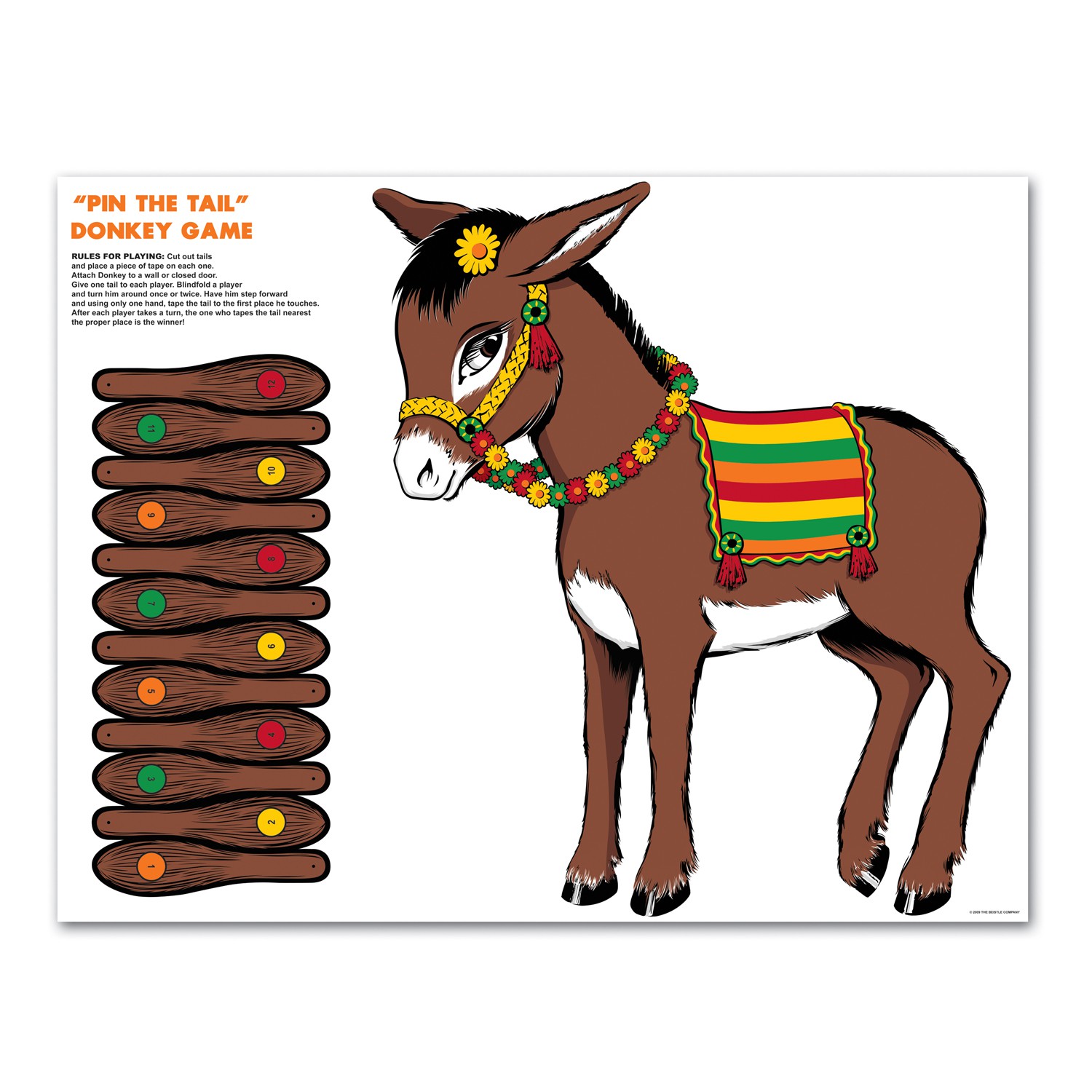 3 Best Images of Printable Pin Tail On Donkey Free Pin the Tail On