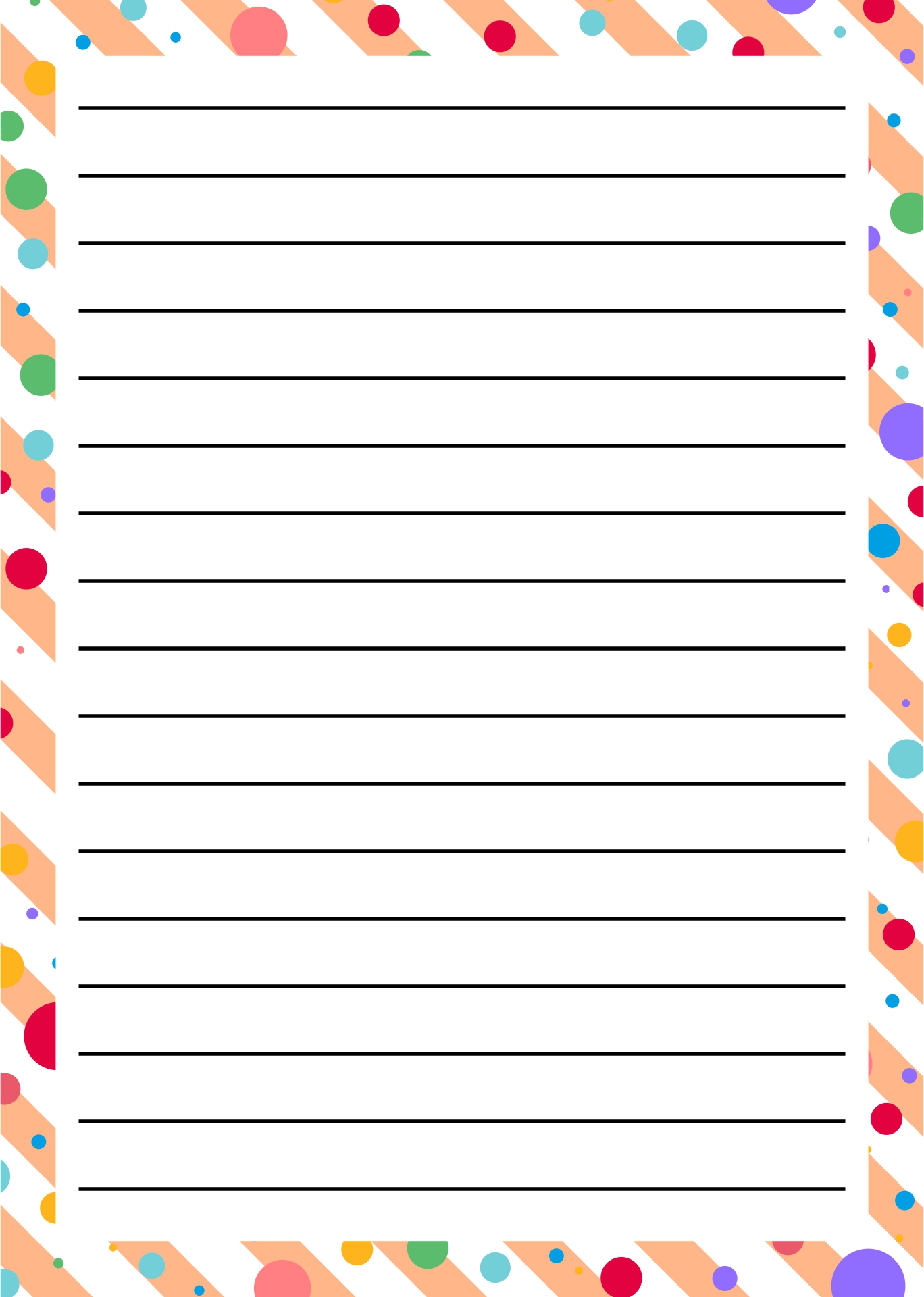 8 Best Images of Printable Christmas Lined Paper With Borders