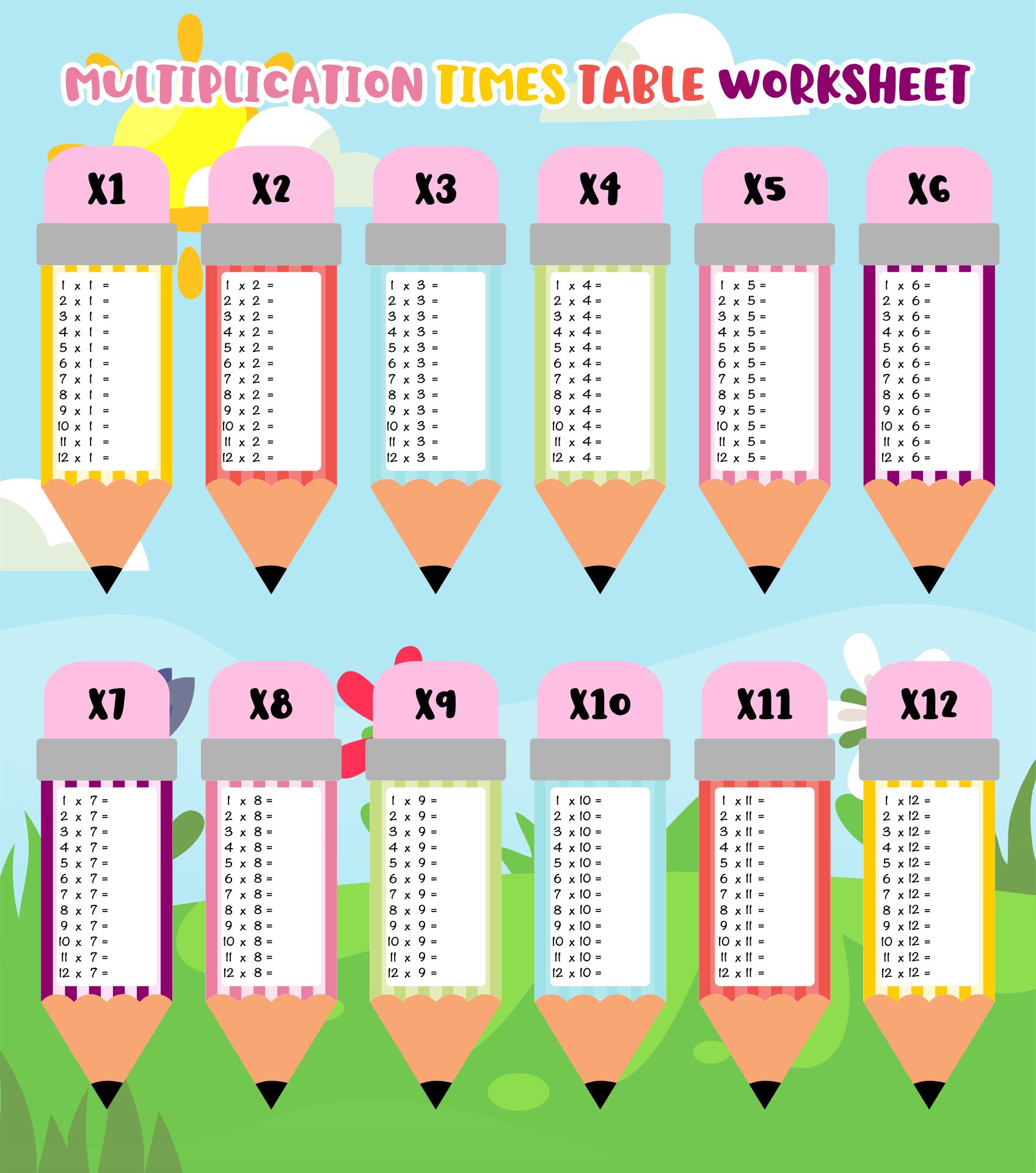 times-tables-worksheets-generator