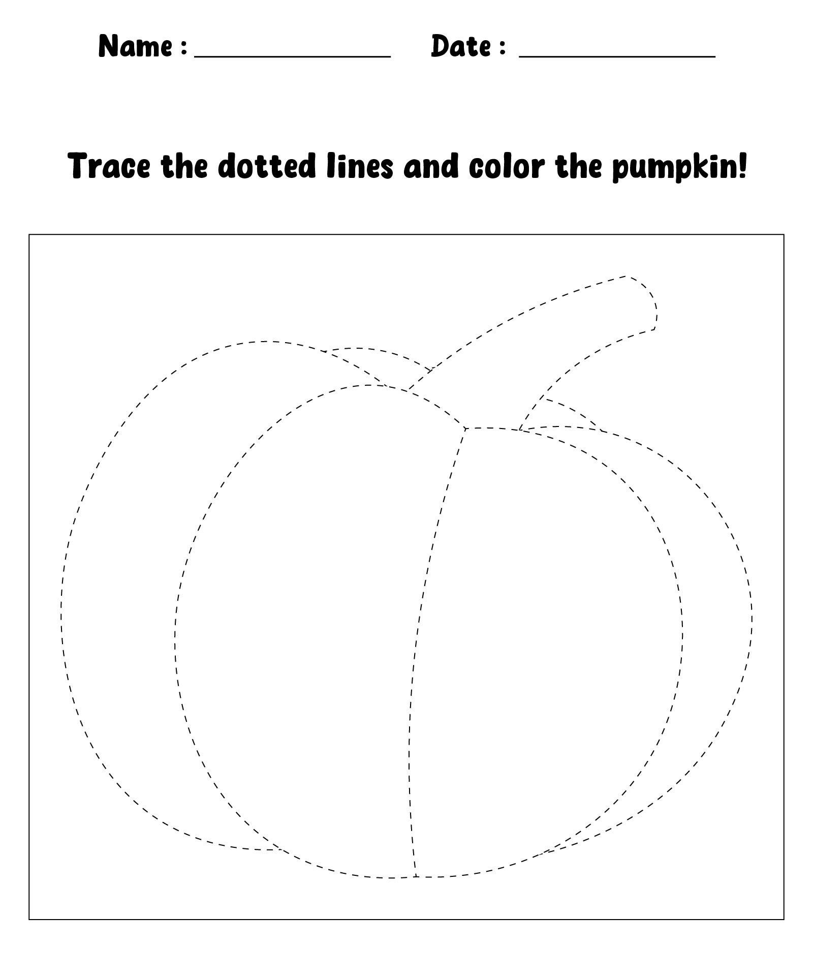 pumpkin tracing halloween worksheet worksheets printable kindergarten face printablee worksheetfun via printables coloring