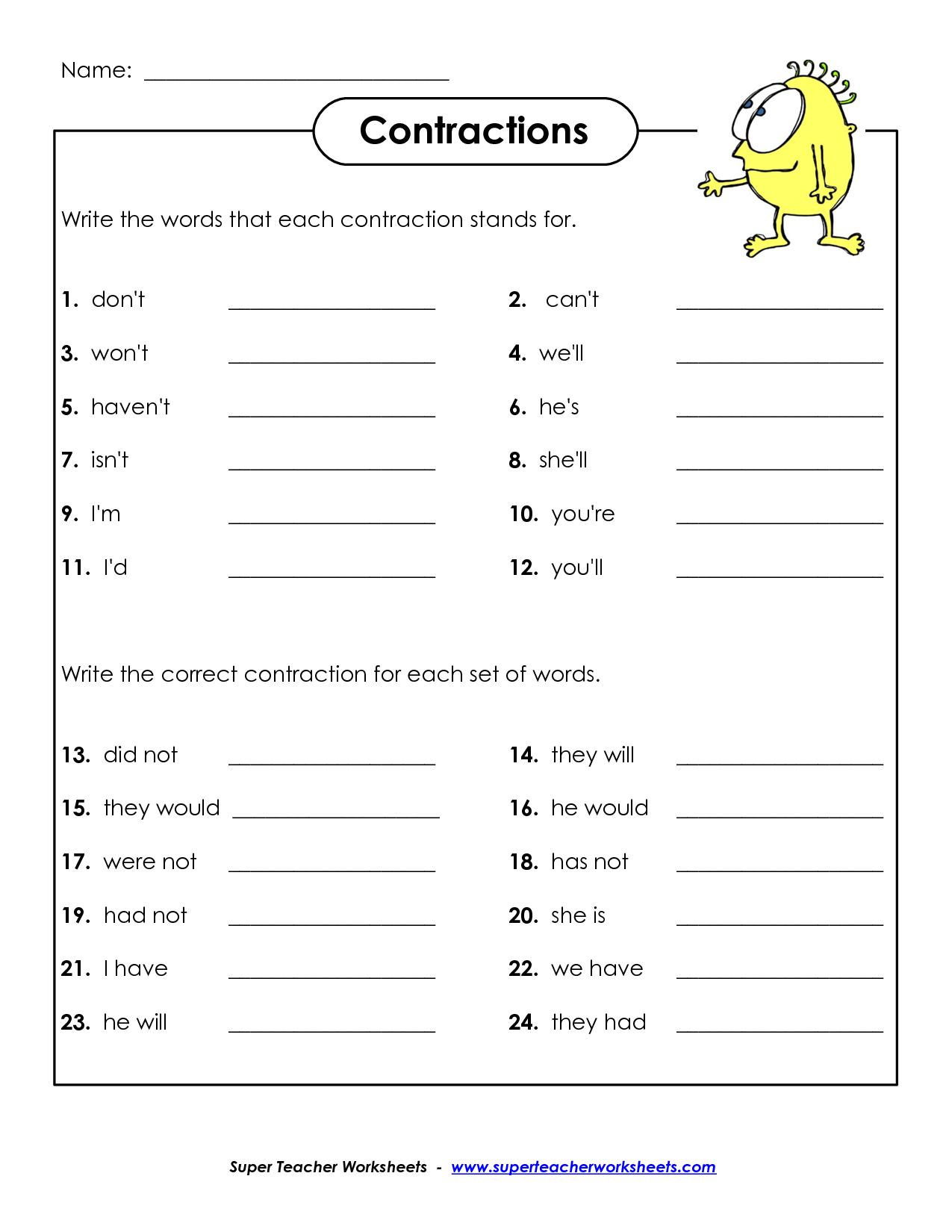 6-best-images-of-free-printable-contraction-worksheets-free-printable