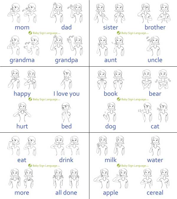 5 Best Images Of Printable Sign Language Words Asl Sign Language