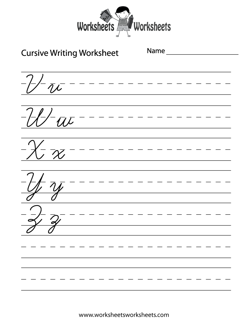 Free Printable Cursive Writing Worksheets For 3rd Grade - Worksheet education, math worksheets, grade worksheets, and worksheets Free Printable Handwriting Worksheet 1035 x 800
