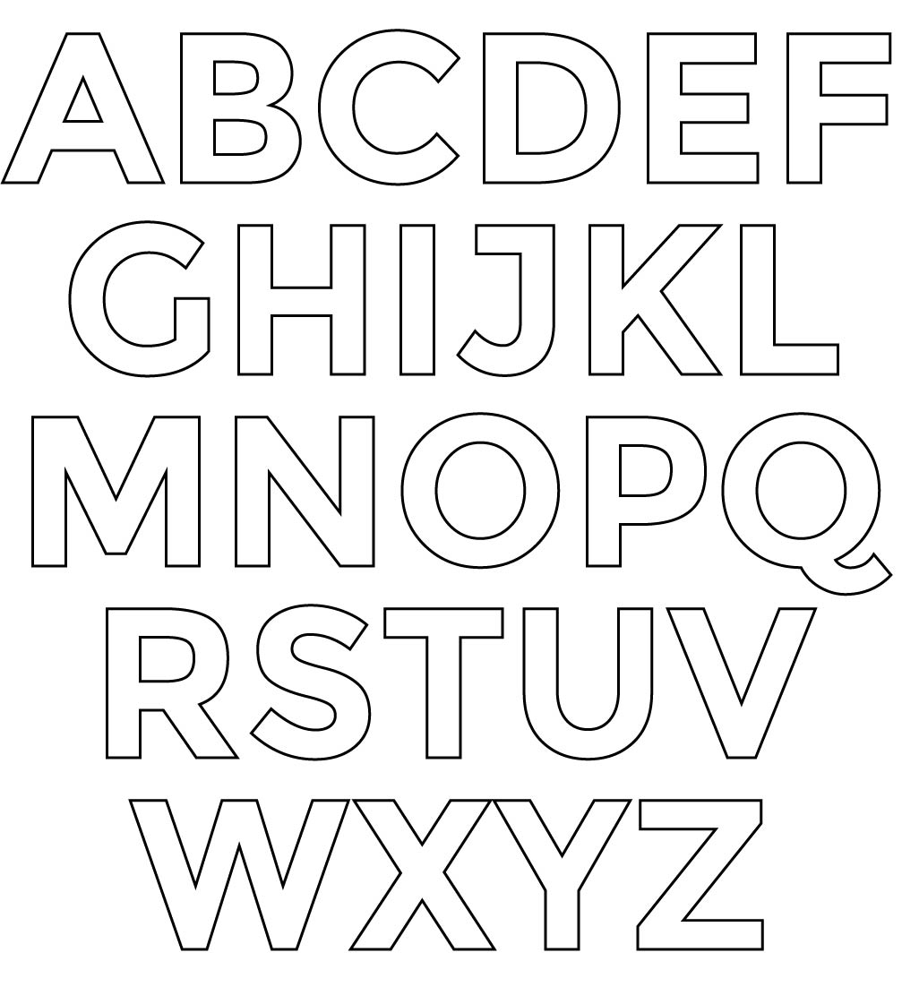 7 Best Images of Printable Letter Stencils Free Printable Alphabet