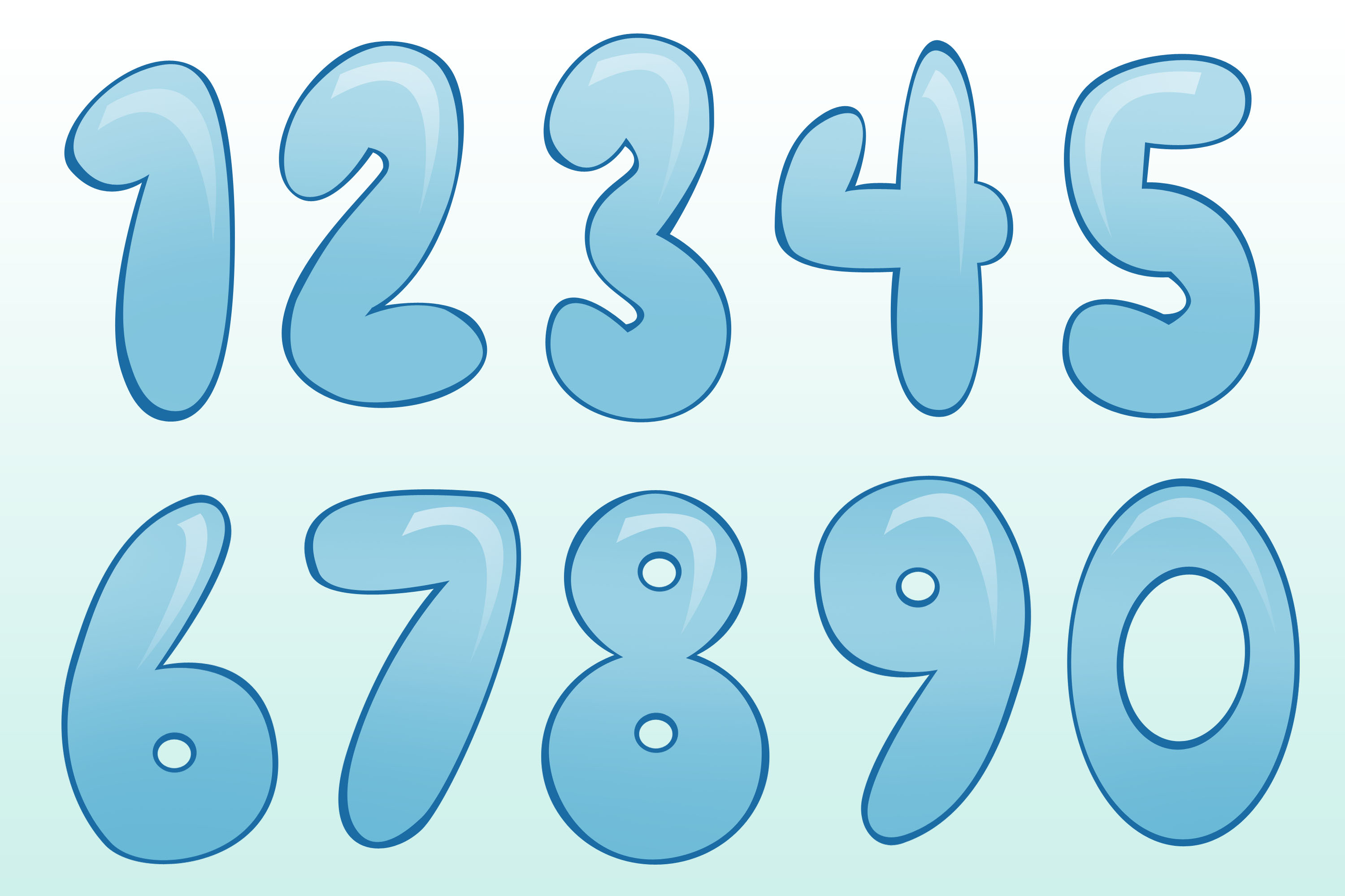 5 Best Images of Printable Bubble Numbers 2 Bubble Letter Number 2