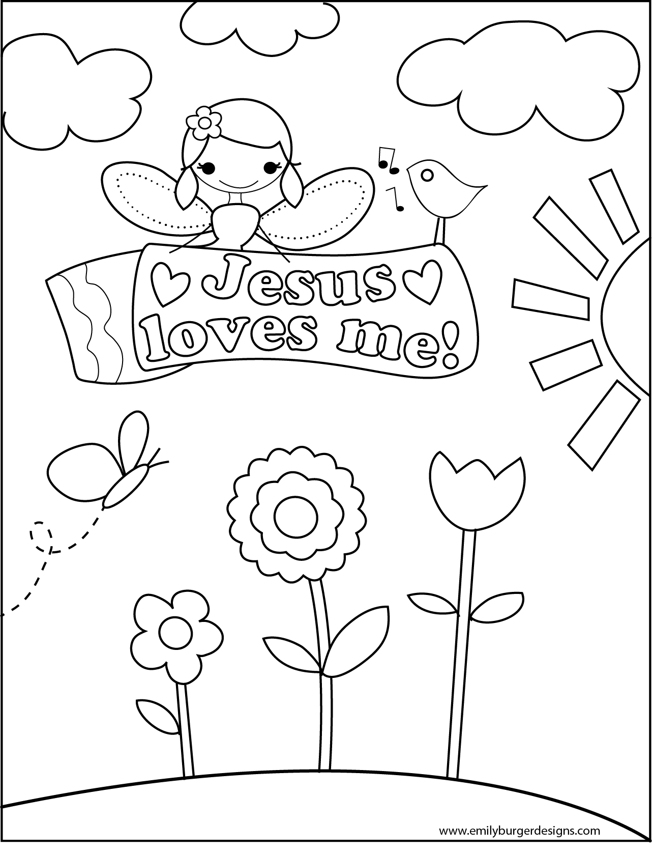 jesus caring coloring pages - photo #15