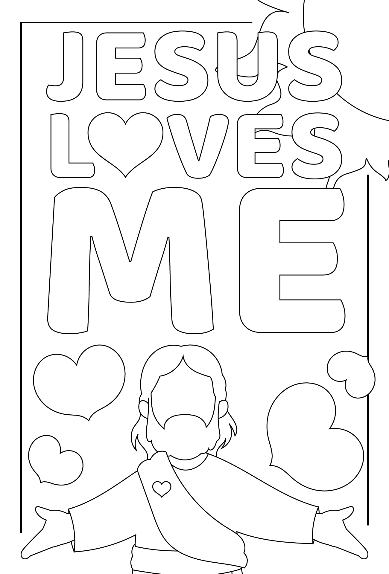 jesus caring coloring pages - photo #15