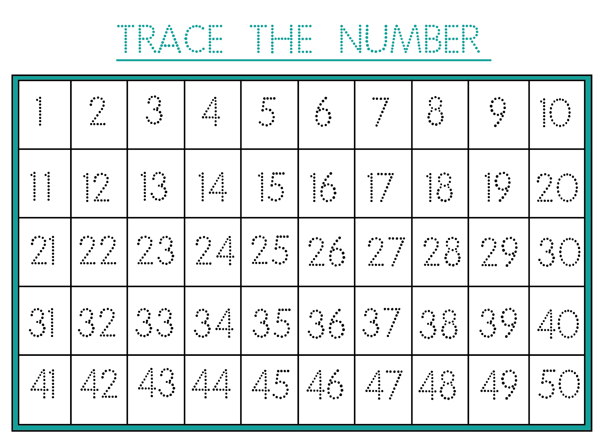 Missing Numbers 1 50 Worksheet Before Between And After Math 1 50