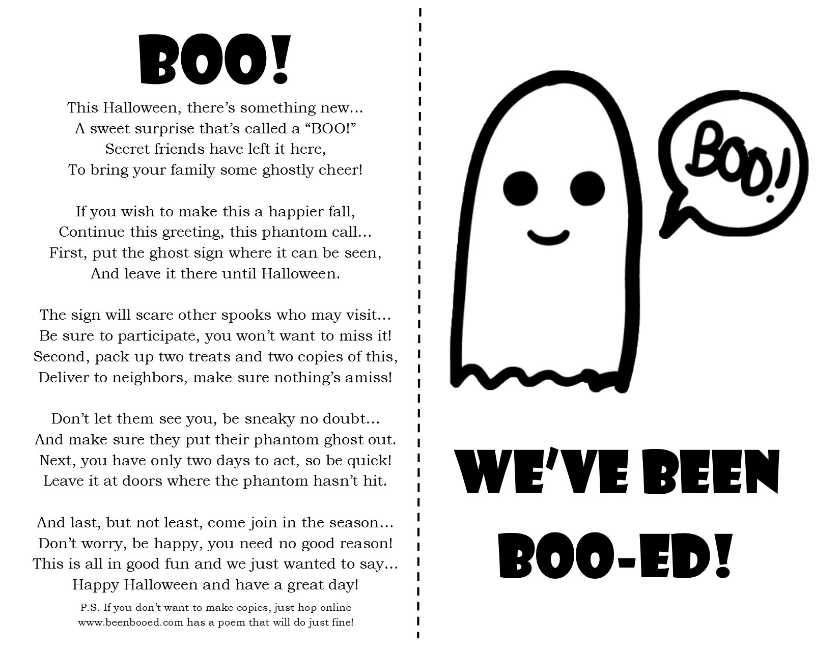 6 Best Images of I've Been Booed Printable Template You've Been Booed