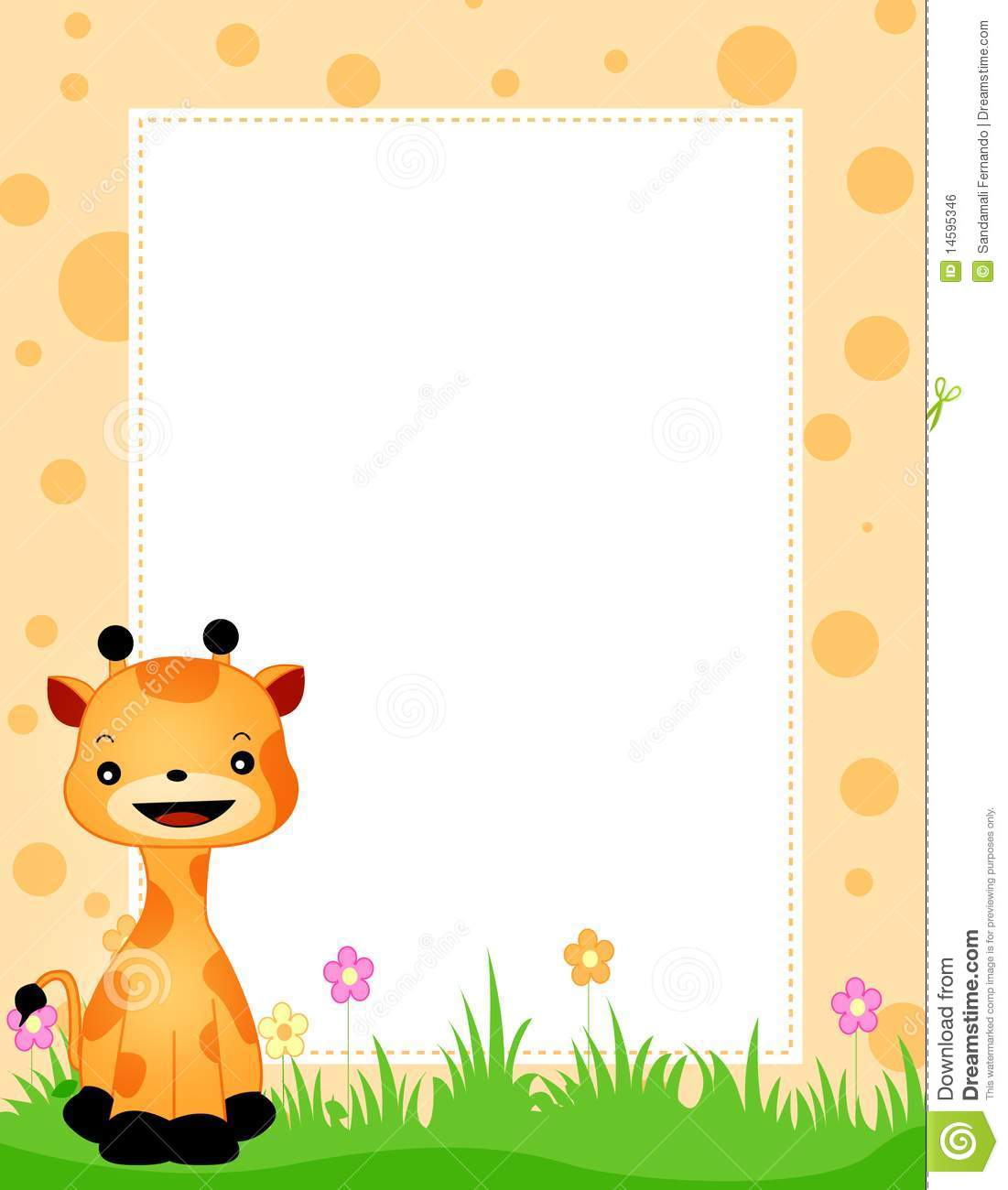 free giraffe print border clip art - photo #46
