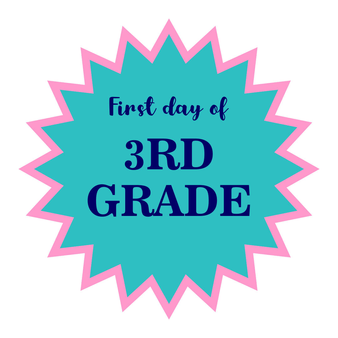 First Day Of 3rd Grade Sign Free Printable Pdf