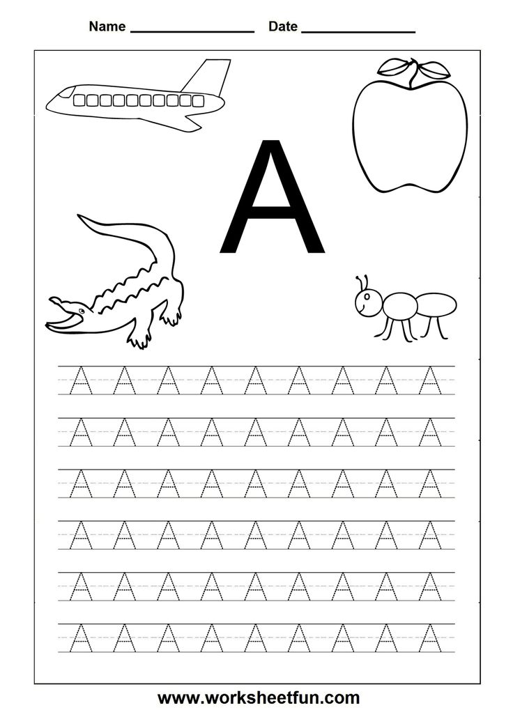 6 Best Images of Preschool Printables Letters AZ  Printable Preschool Alphabet Letter 