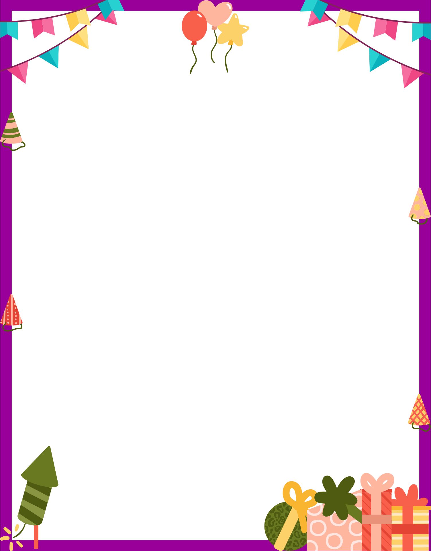 Free Printable Birthday Borders