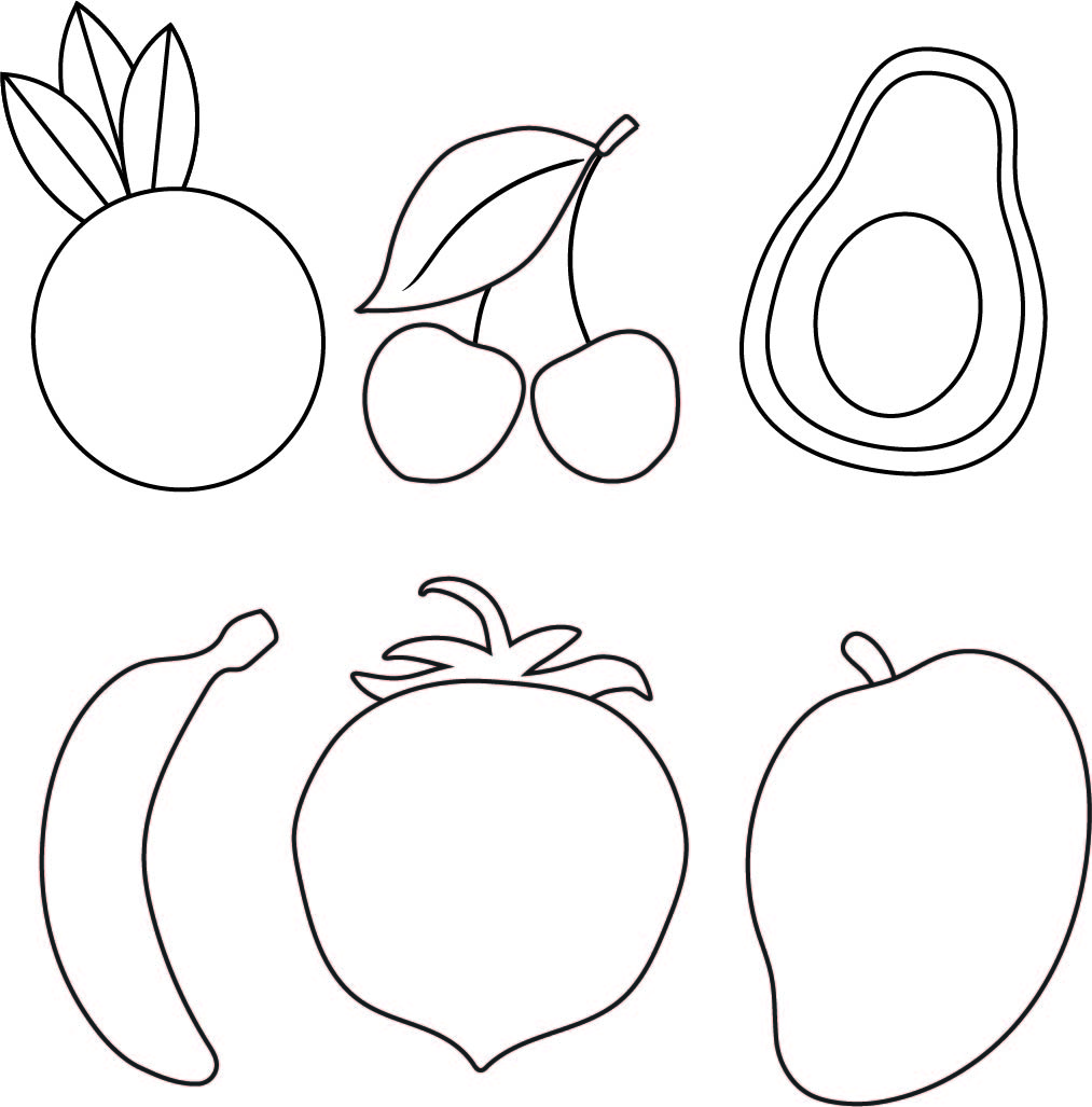 4 Best Images of Free Printable Fruit And Vegetable Templates