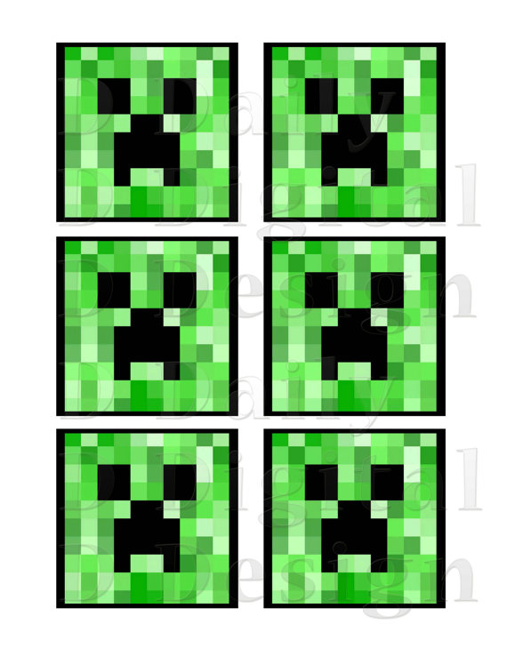 5 Best Images of Free Printable Minecraft Stickers Printable