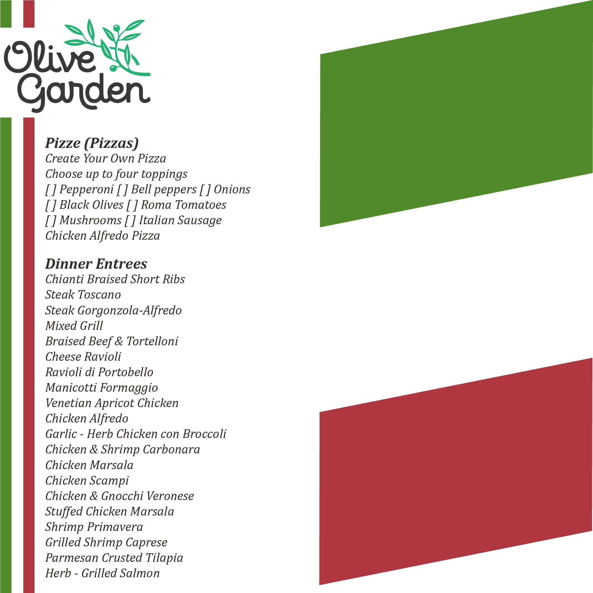 7 Best Images Of Olive Garden Menu Printable Out Olive Garden