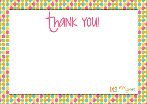 Thank You Note Card Template