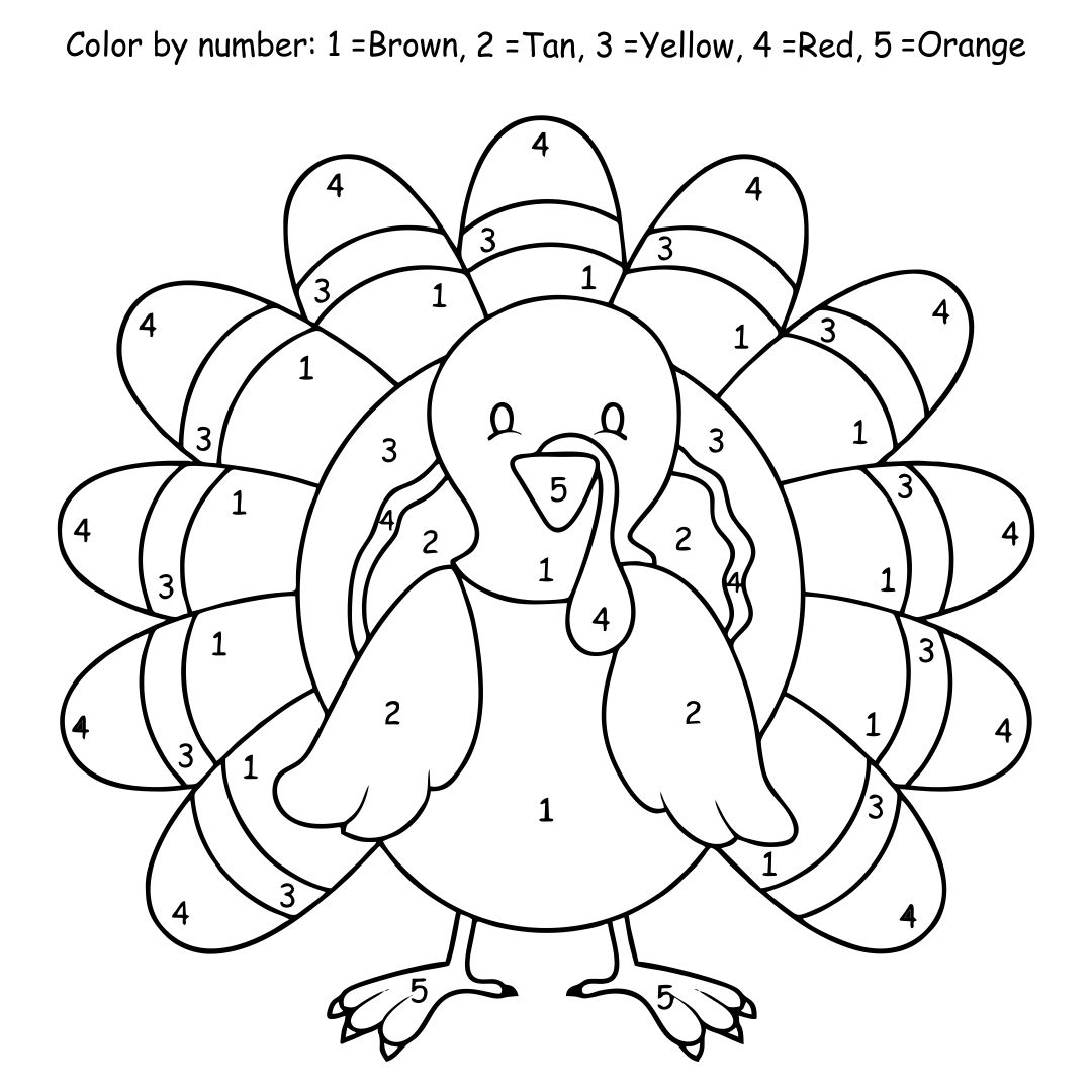 5 Best Images of Thanksgiving Turkey Coloring Pages