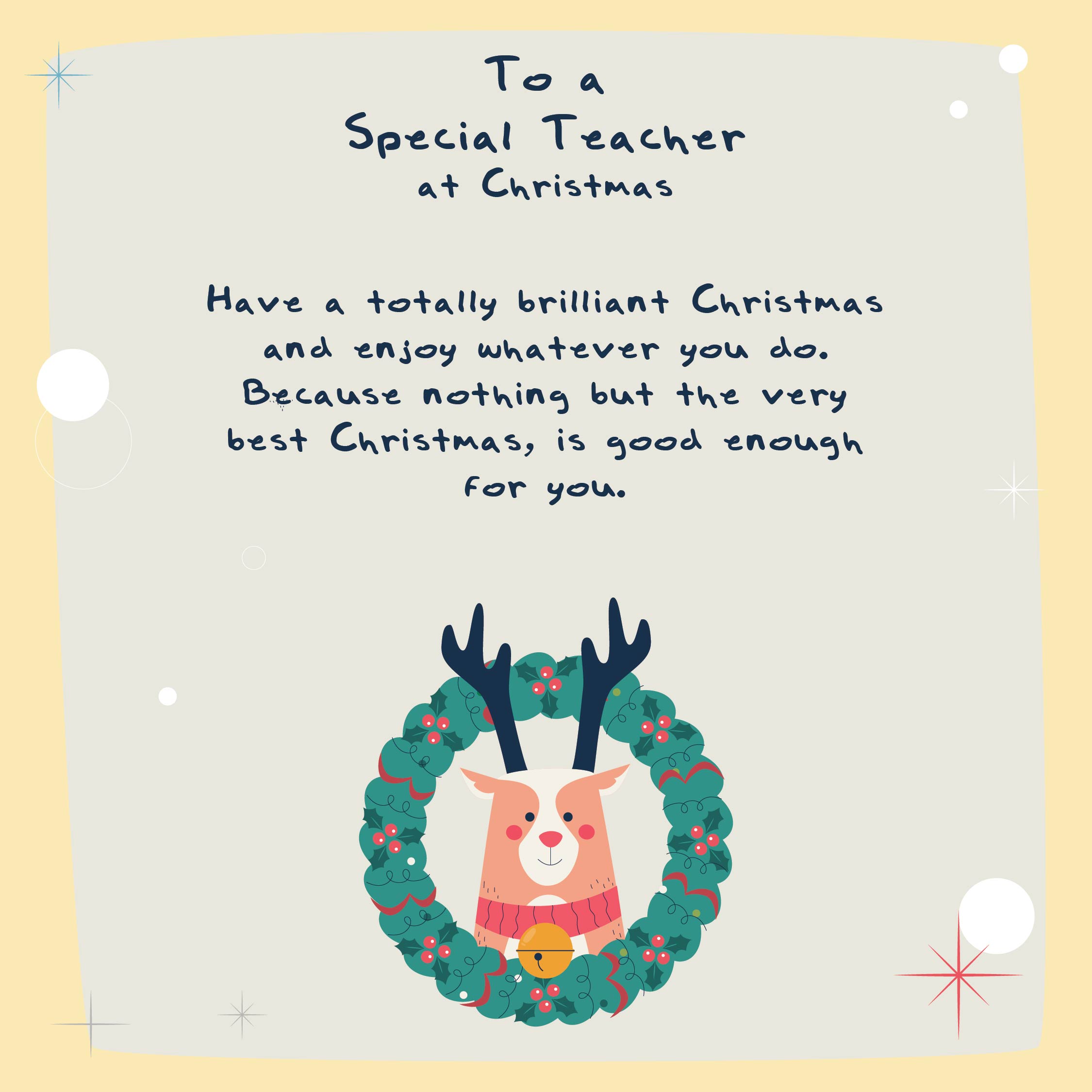 9 Best Images Of Printable Teacher Christmas Cards Free Teacher Christmas Card Teacher